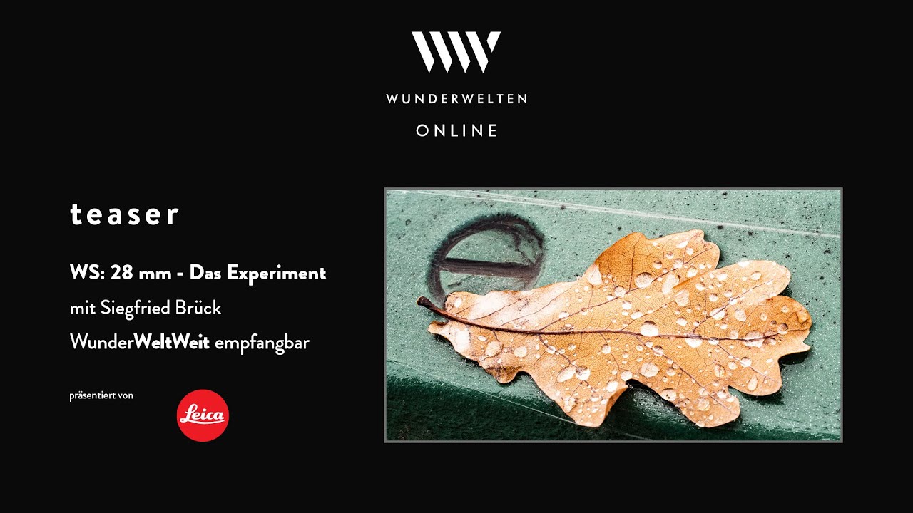 Vorschaubild: Teaser 28MM - DAS EXPERIMENT / Leica Akademie